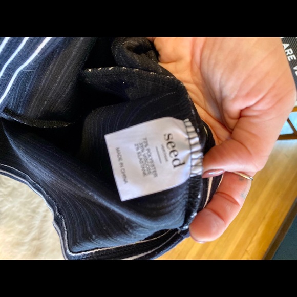 Seed Heritage Striped Off-Shoulder Dress - Picture 4 of 5